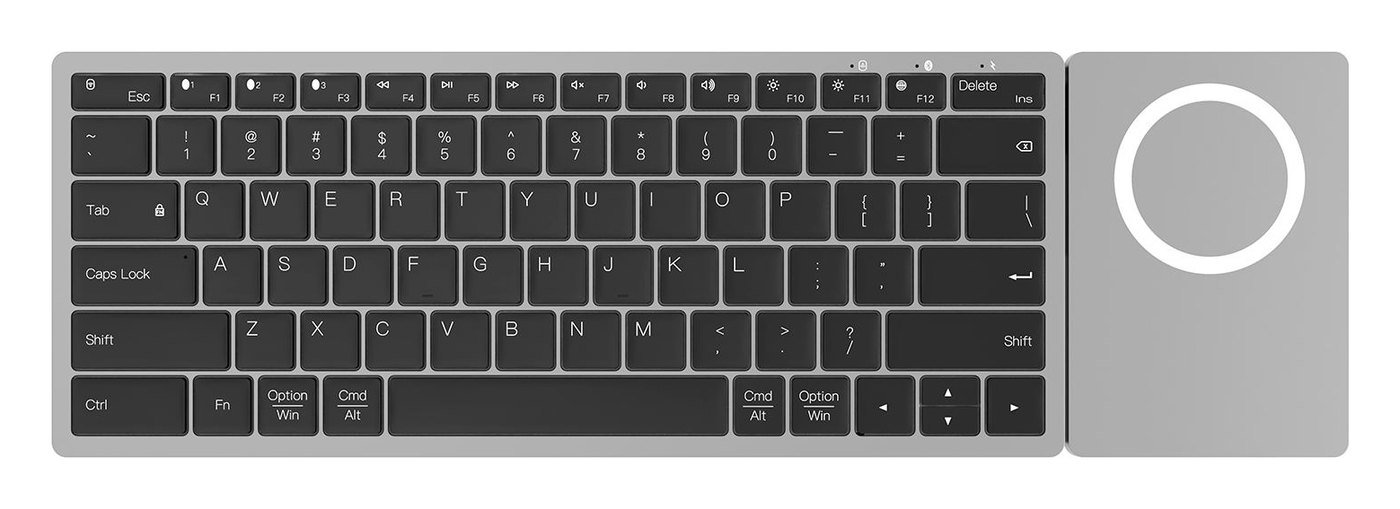 Clavier 78 touches en aluminium avec chargeur sans fil