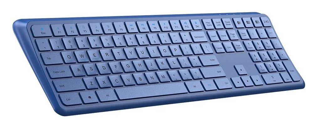Clavier sans fil ergonomique incurvé